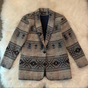 Vintage Western Wool Blzaer